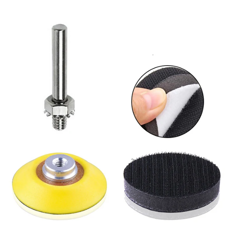 2 Inch 203pc Sandpaper Pads Set | 60-240 Grit Sander Discs | with Sticky Cushion Pad for Polishing Tools - Image 2