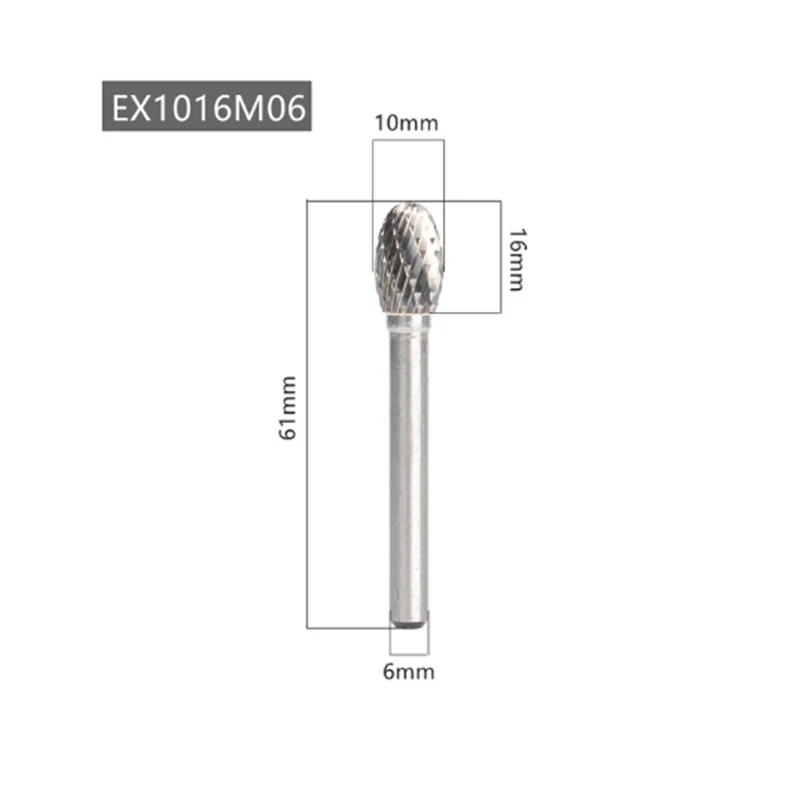 EX Tungsten Steel Wood Carving Grinding Head - Double Slot Milling Cutter for Copper - Image 3