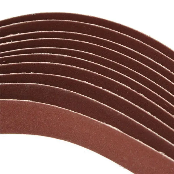 10pcs 106cm 25mm Alumina Sanding Belts 400 Grit Self Sharpening Oxide Abrasive Strips - Image 5