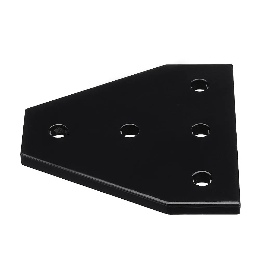 Machifit Black 5 Hole L Bracket | 90 Degree Corner Plate for 20mm 2020 Aluminum Profile - Image 5