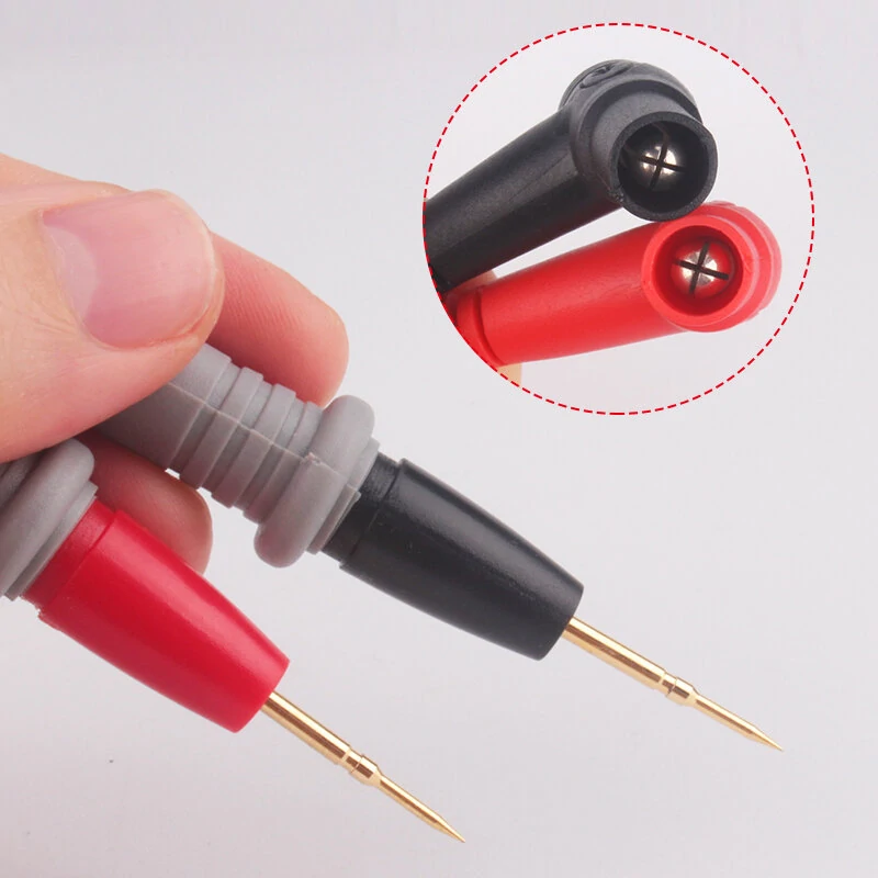 HT3002 Digital Multimeter Test Leads - Super Sharp Gold-Plated Needle | Silica Gel - Image 3