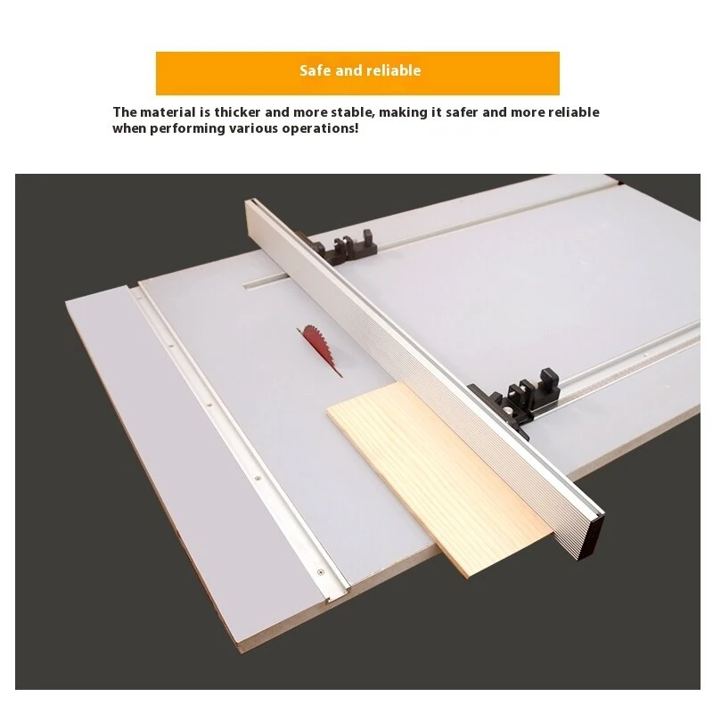 ENJOYWOOD Router Table Fence | T-Track Fence 30/45 Type for Table Saw & Drill Press - Image 3