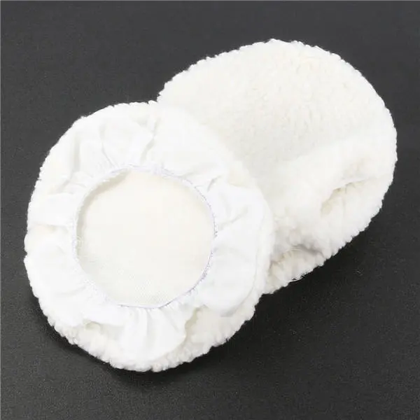 5pcs 210mm Soft Wool Polisher Buffer Pads Set | Loop Backing for Polishing & Buffing - Image 4
