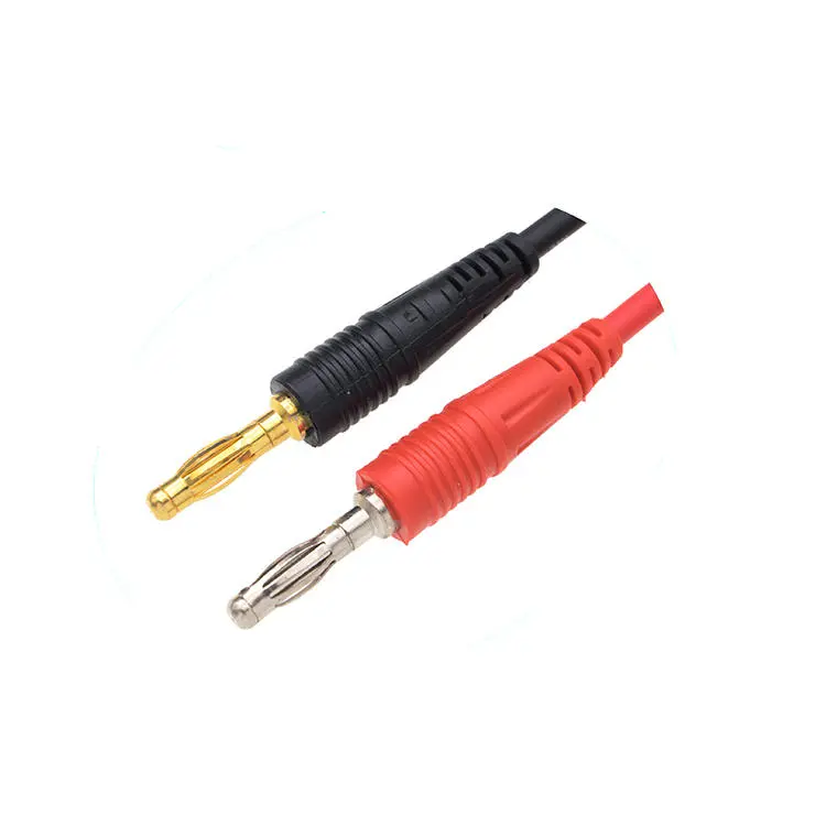 Y202 2Pcs 1M PVC Banana Plug Test Cable | 15A Copper Lantern Insert | Replaceable Multimeter Probe - Image 4