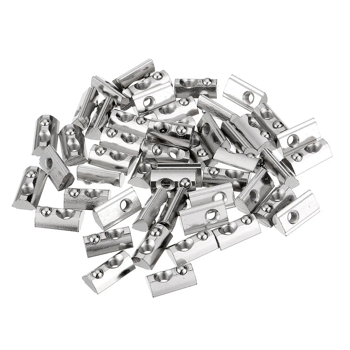 50pcs T Slot Elastic Spring Nuts - For 30 Series Aluminum Profile & Extrusions - Image 2
