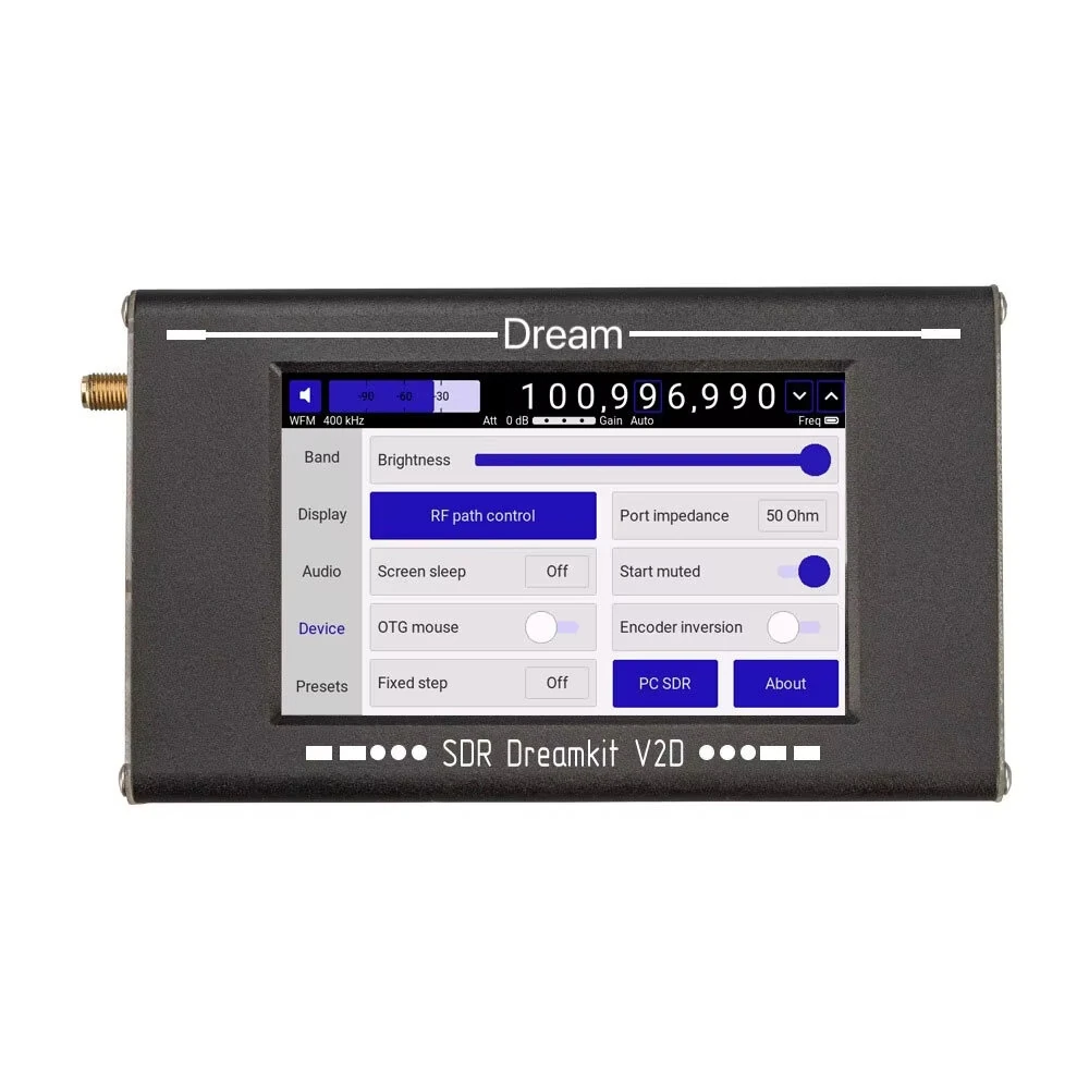 HAMGEEK SDR Dreamkit V2D Handheld Receiver | 100KHz-2800MHz All-Band | Portable with Built-in Speaker & PC Support - Image 5
