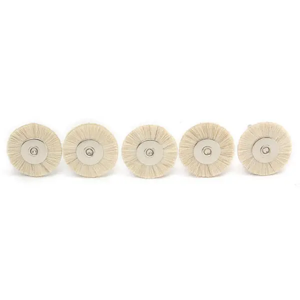 Soft White Goat Hair Polishing Wheel Set - 30pcs for Buffing & Shining - Image 2