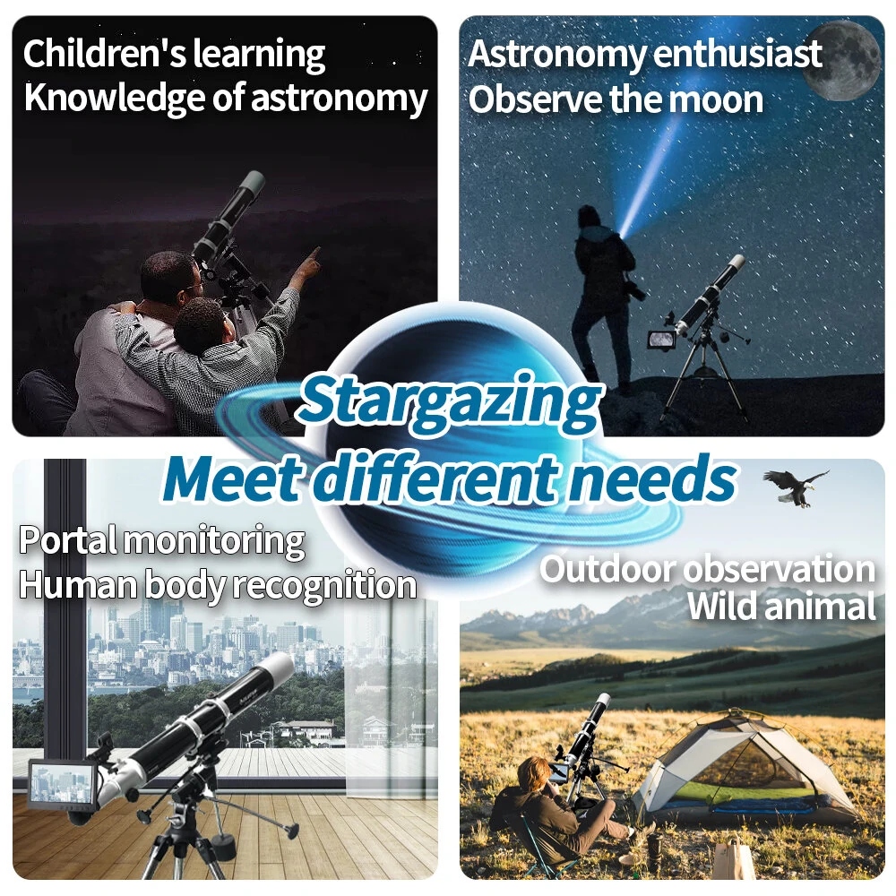 SVBONY 7 Inch Electronic Eyepiece Recorder | 4K Telescope Camera | 1.25 Planetary & Astronomy - Image 4