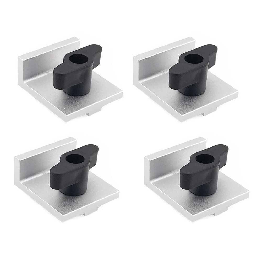 4Pcs T-Track Stop Block - Low-Profile CNC Router Table Clamp for Woodworking - Image 2