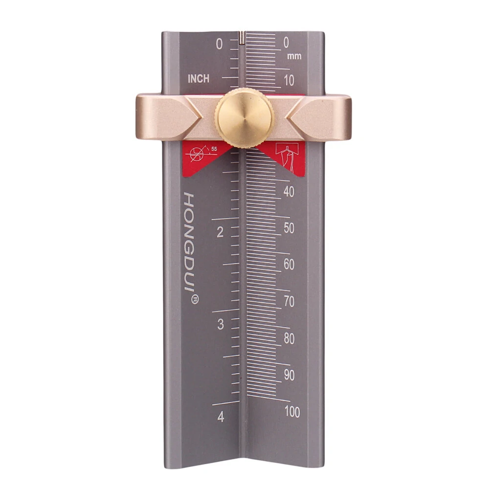HONGDUI 3-in-1 Multifunction Measuring Gauge | Drill Depth & Angle Gauge | Woodworking Tool - Image 3