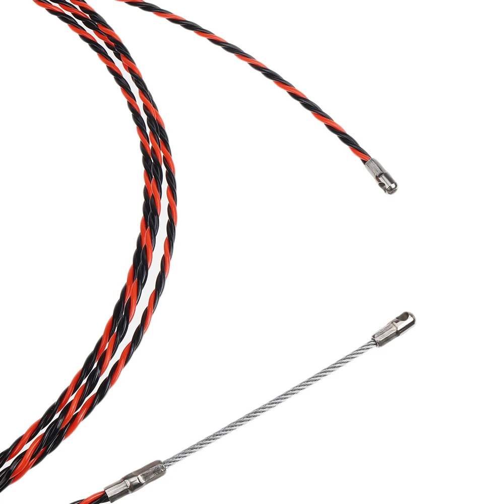 5m Electric Spiral Cable Push Puller | Conduit Snake Fish Tape with Tensioner - Image 4