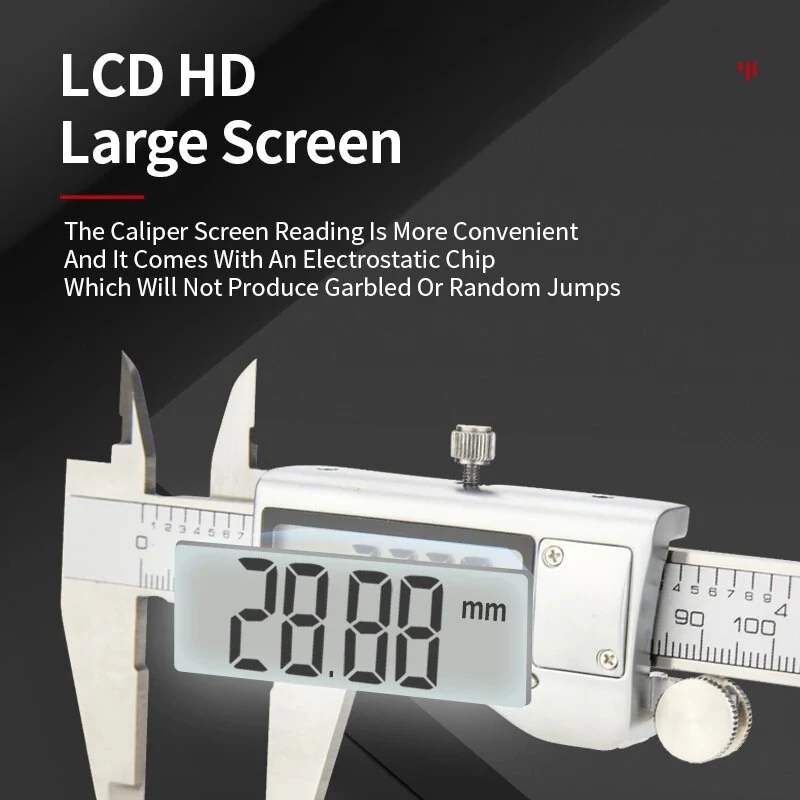 Stainless Steel Digital Caliper 150mm | Inch/Metric | High Precision LCD Display - Image 3