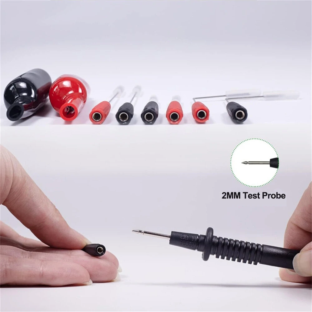9PCS Universal 2mm Test Probes & Clips for Multimeters | Robust Steel Design - Image 4