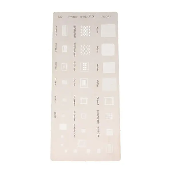 12pcs IC Chip BGA Reballing Stencil Kit | iPhone 4-7 Plus & iPad & SE - Image 3