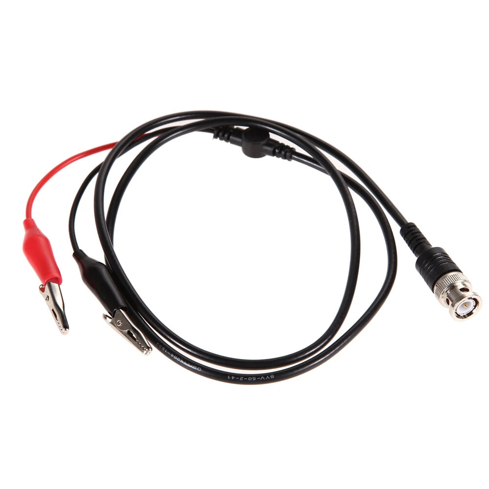 2pcs 110cm BNC to Alligator Clip Test Leads | Oscilloscope Probe Set - Image 2