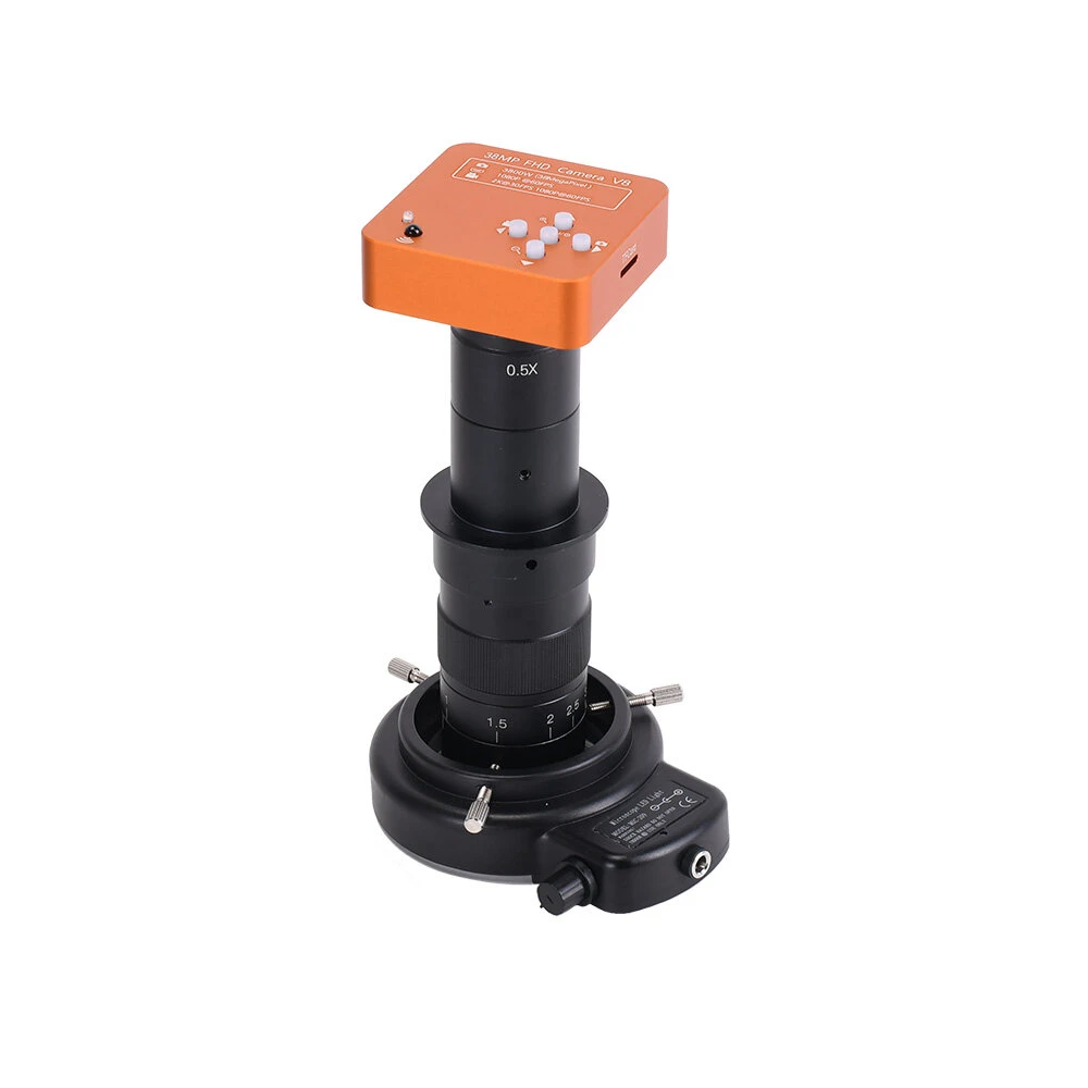 HAYEAR 48MP Microscope Camera - 180X Lens & 56 LED Light | USB HDMI for PCB Welding - Image 4