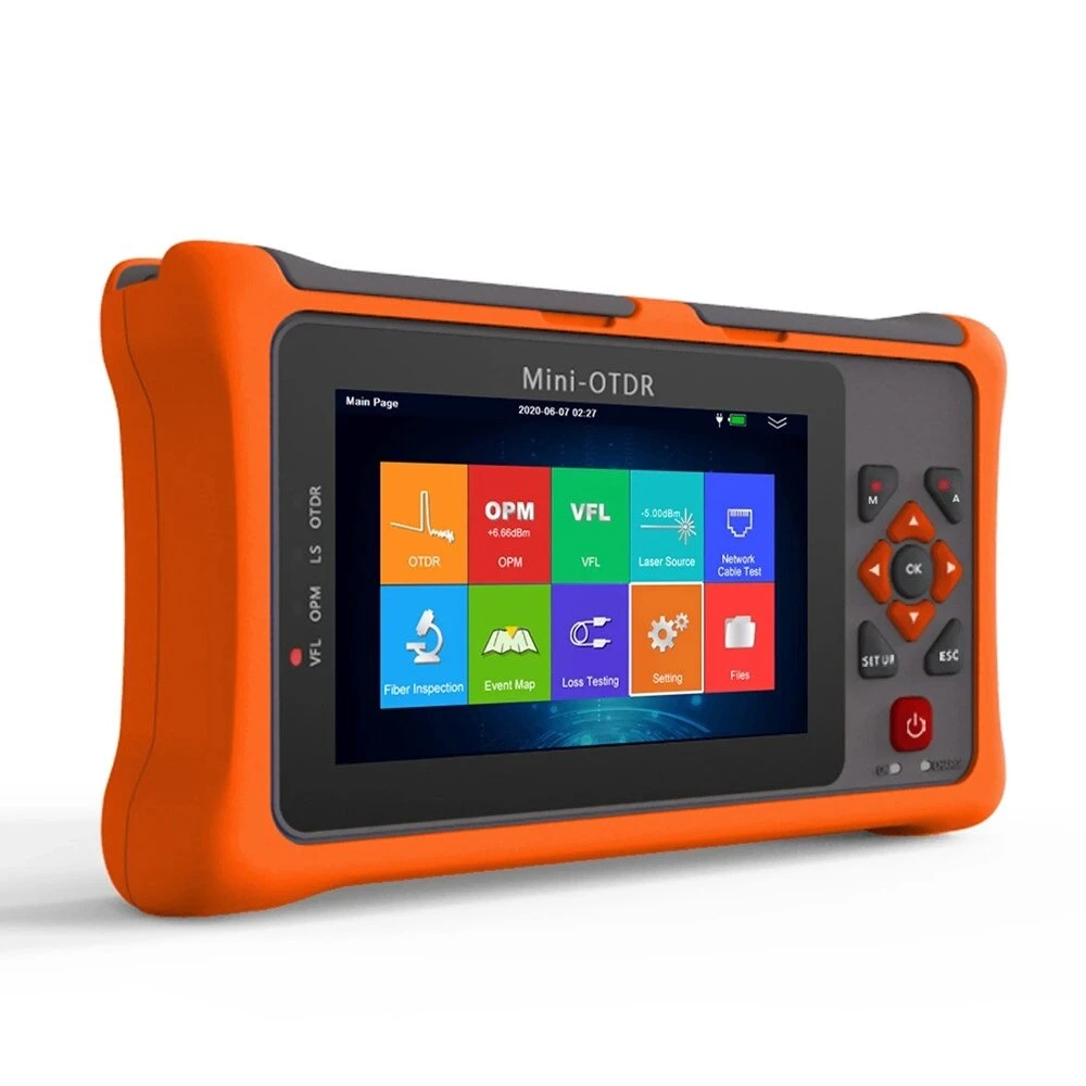 TM1100-A22S Portable Mini OTDR | 1550nm 22dB Fiber Optic Reflectometer | 4.3-Inch Touch Screen - Image 2