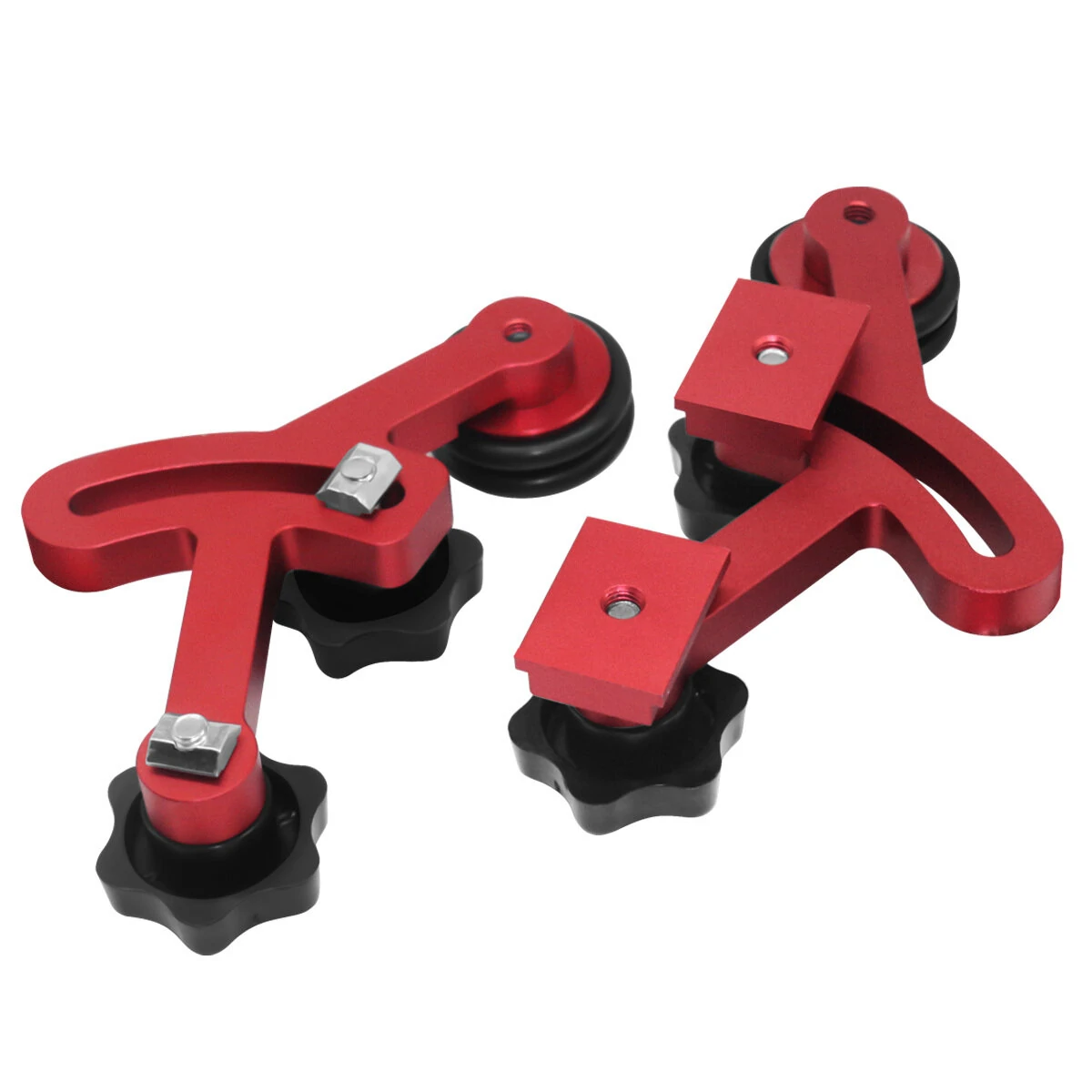 Woodworking Anti-Rebound Safety Feeder | 1 Pair Aluminum Feather Loc Board Guides - Image 2