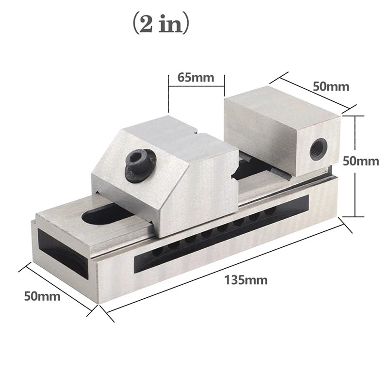High Precision Machine Vise - 2 Inch Fast Moving CNC for Milling & Grinding - Image 4