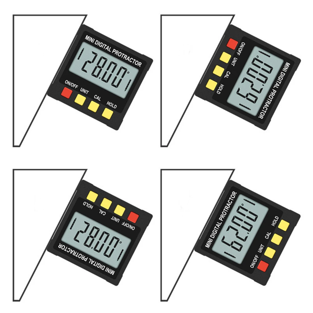 Large LCD Digital Protractor Angle Finder - 360° Inclinometer & Spirit Level - Image 5