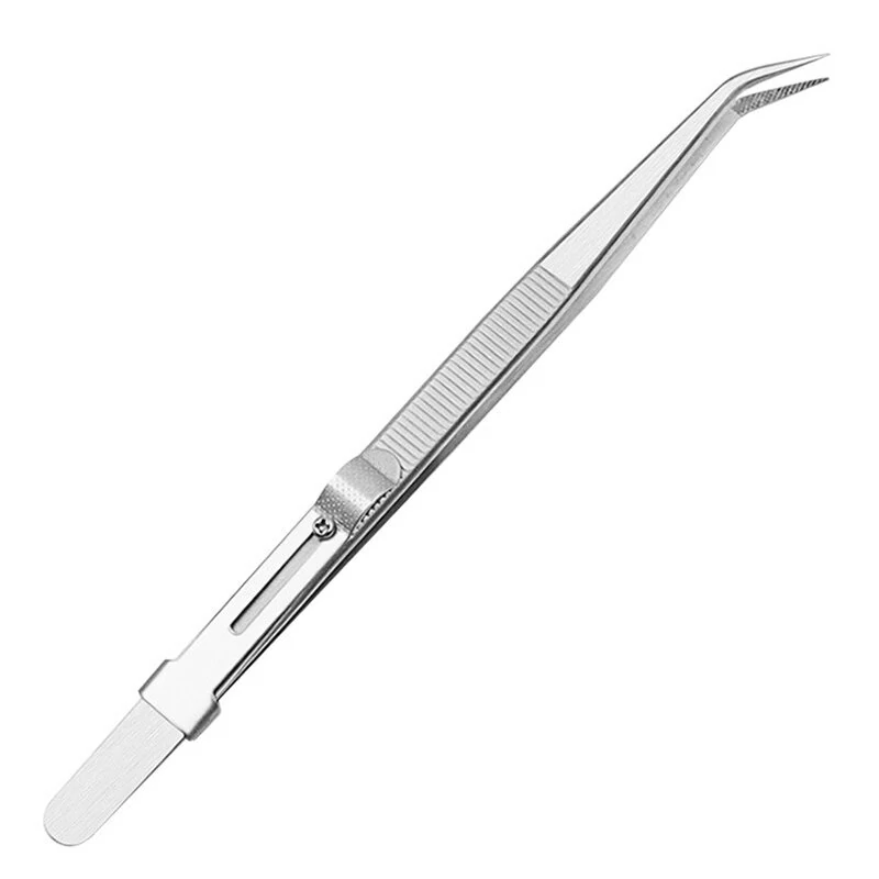 Diamond Jewelry Tweezers - Slotted Stainless Steel Grip Tool for Gem Clips - Image 5