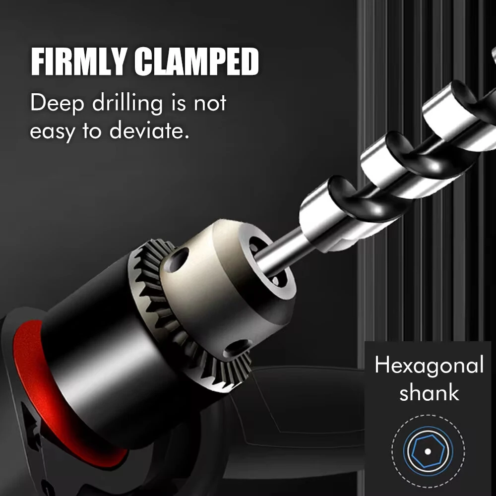 6PCS 6-16mm High Carbon Steel Roller Drill Set | Hex Handle Wood Tapper Tool - Image 3