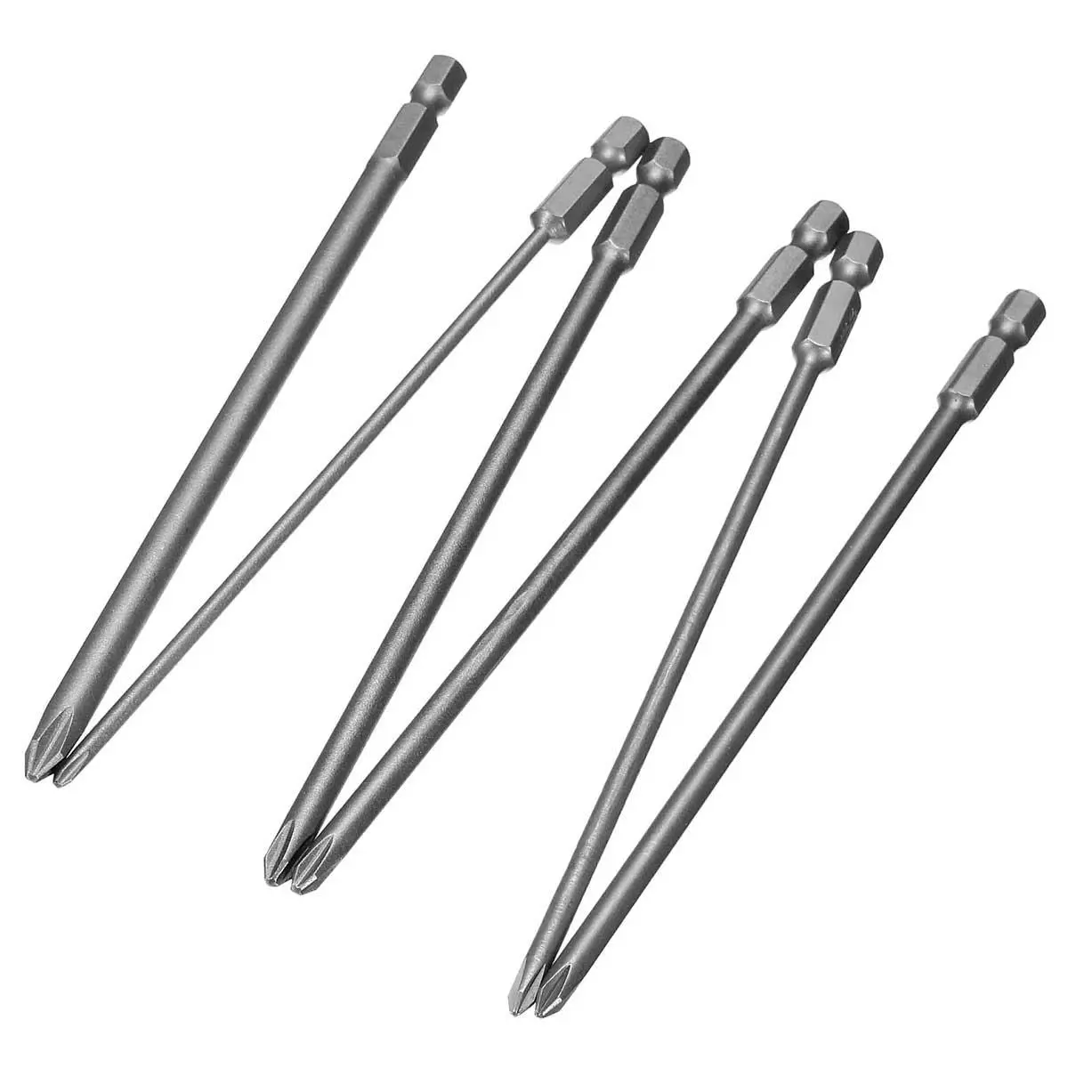 12pcs 150mm Long Screwdriver Bits - 1/4 Inch Hex Shank Magnetic Cross Head Set - Image 3