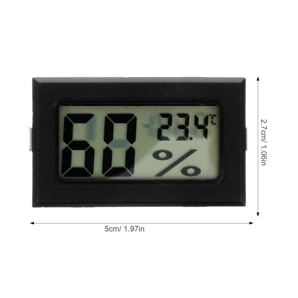Mini Digital Hygrometer Thermometer - 3Pcs Indoor Humidity Temperature Monitor - LCD Display Portable - Image 5