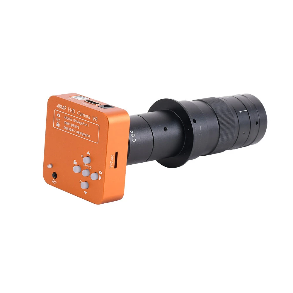 HAYEAR 48MP Microscope Camera - 180X Lens & 56 LED Light | USB HDMI for PCB Welding - Image 2