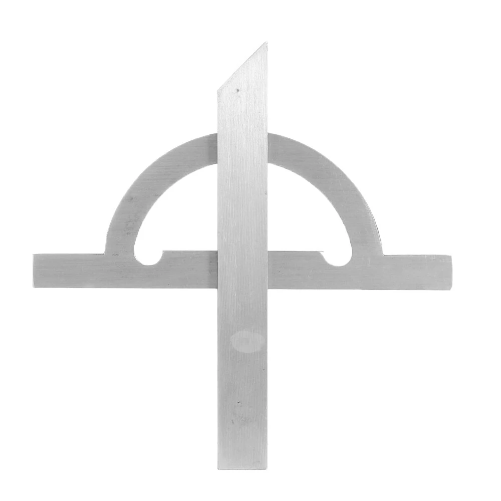 Stainless Steel Protractor Ruler | 10-170 Degree Angle Tool | 153/300mm Woodworking Measuring - Image 5