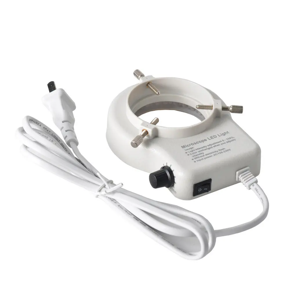 56 LED Ring Light for Stereo Microscope - 110V/220V - White Light & Brightness Adjustable - Image 4