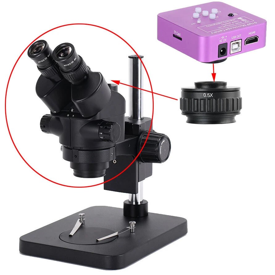 HAYEAR 2K 51MP Digital Microscope Camera | HDMI USB Industrial - 0.5X/0.35X Lens - Image 5