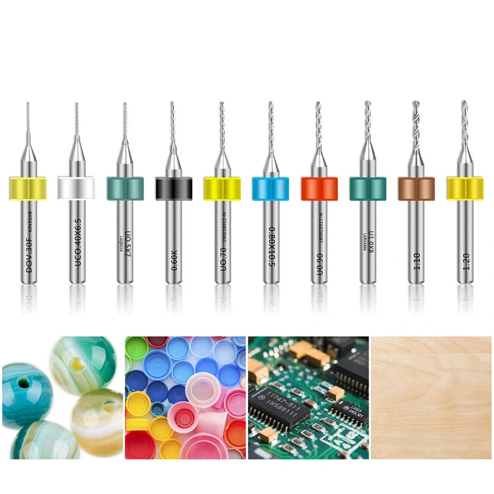 Drillpro 50pcs PCB Drill Bits Set 0.3-1.2mm | Carbide for CNC Engraving & Jewelry - Image 5