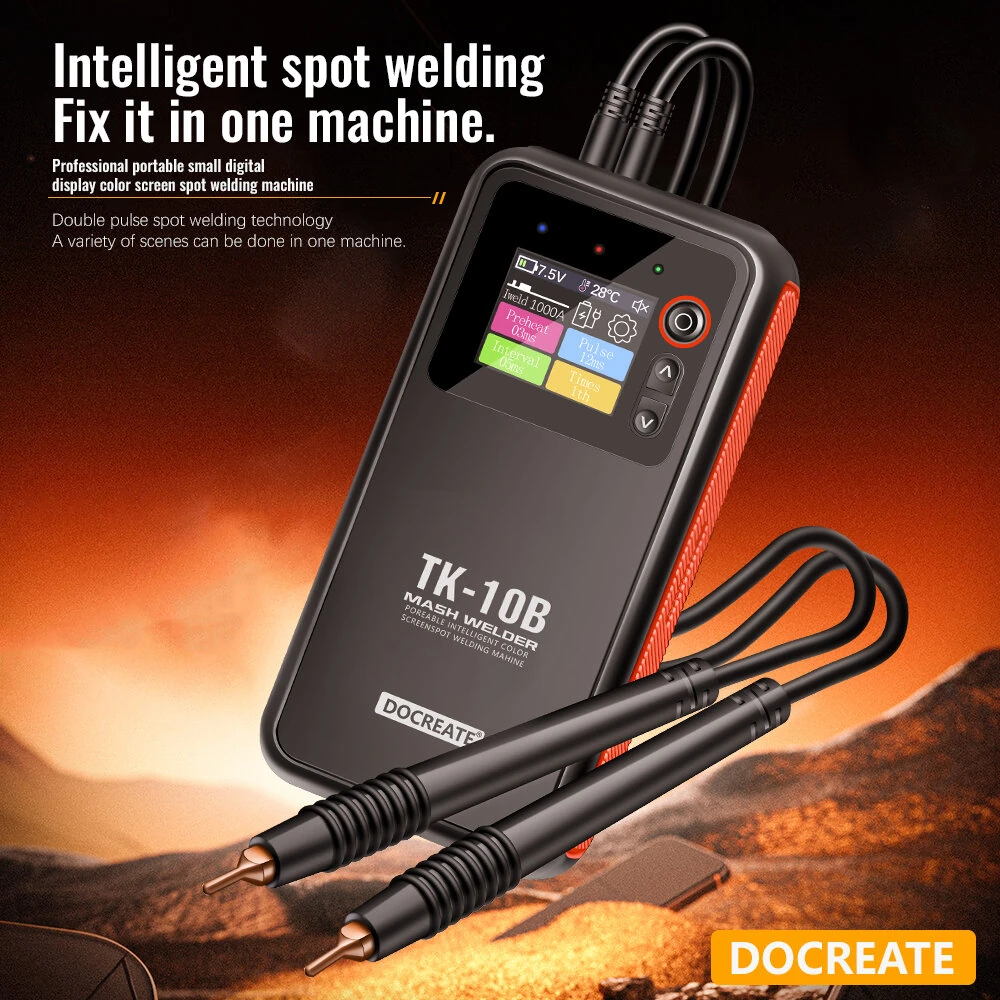 TK-10B 2in1 Portable Spot Welder | 5000mAh Battery & Fast Charging | 1.8inch LCD Screen - Image 3