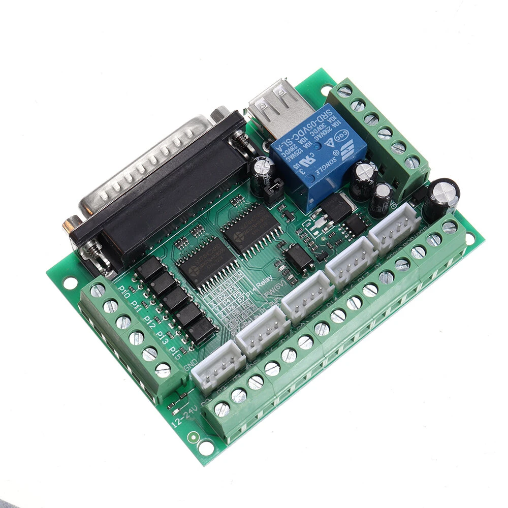 5 Axis Stepper Driver for Mach3 | Anti-Reverse Protection Module | CNC Controller Board - Image 2
