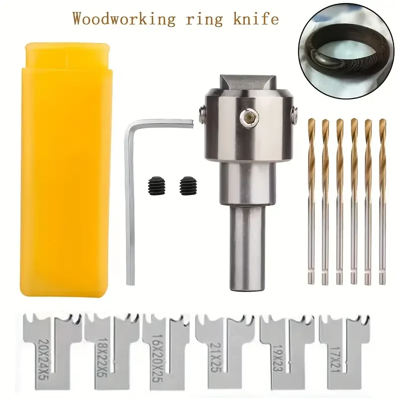 Wooden Beads Drill Bit Set - 16PCS Wood Ring Maker & Milling Cutter for Jewelry - Image 2