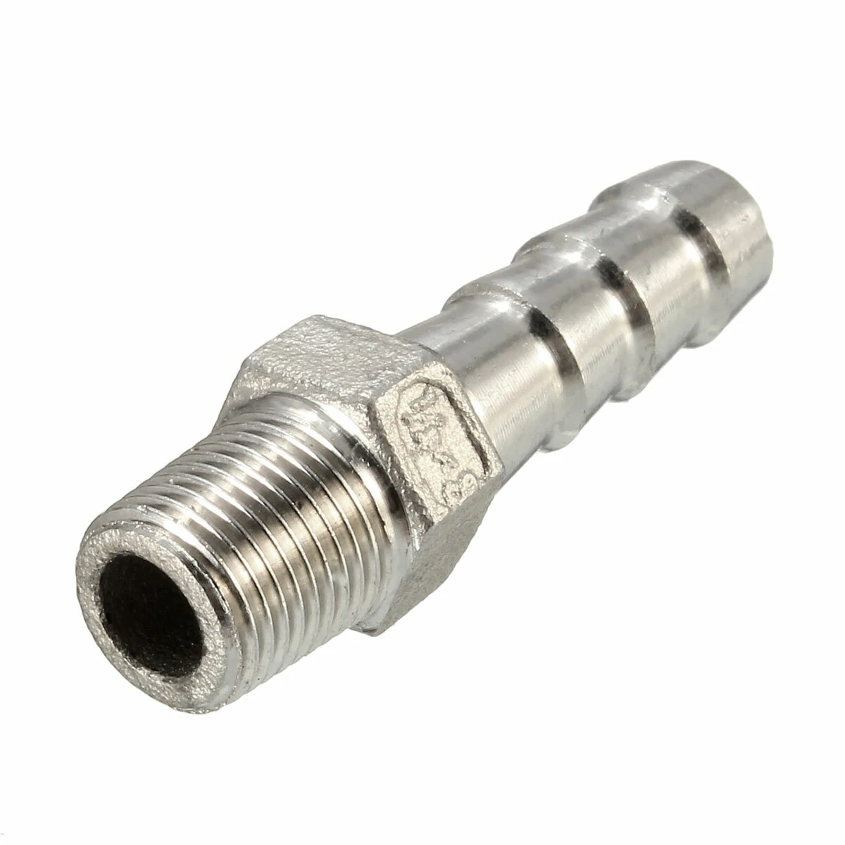 Stainless Steel Hose Barb Connector - 1/8 Inch BSPT Thread Pipe Adapter - Image 5