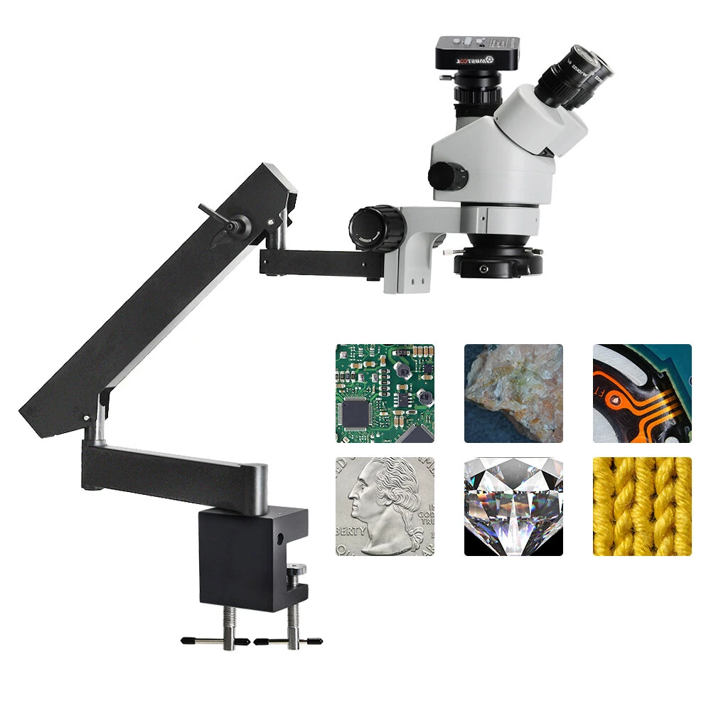 MUSTOOL 3.5X-90X Trinocular Stereo Microscope | 4K Camera & 34MP Video | PCB Inspection - Image 3