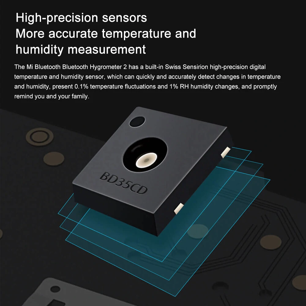 Xiaomi Mijia Smart Thermometer - 3 Pack | LCD Digital Hygrometer with Bluetooth & App - Image 5