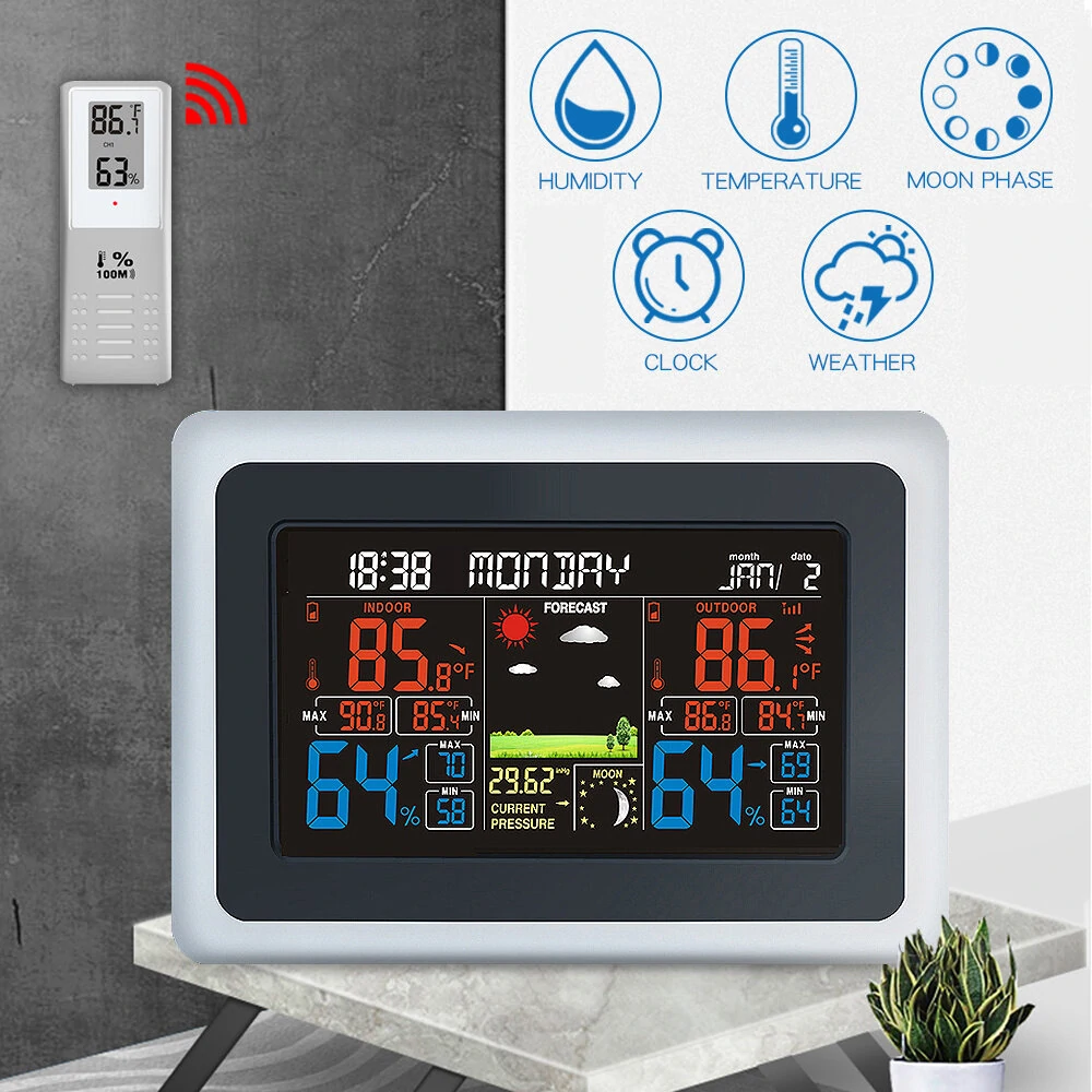 AcuRite Wireless Color Weather Station - Indoor/Outdoor Temp & Humidity, Forecast, Alarm - Image 5