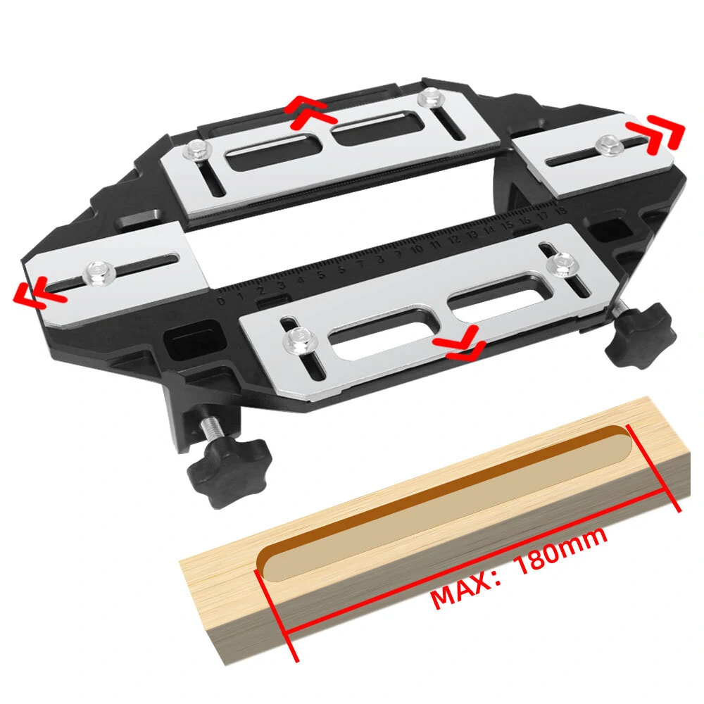 Aluminum Door Hinge Jig Guide - Woodworking Template for Cabinet & Kitchen Door Installation - Image 5