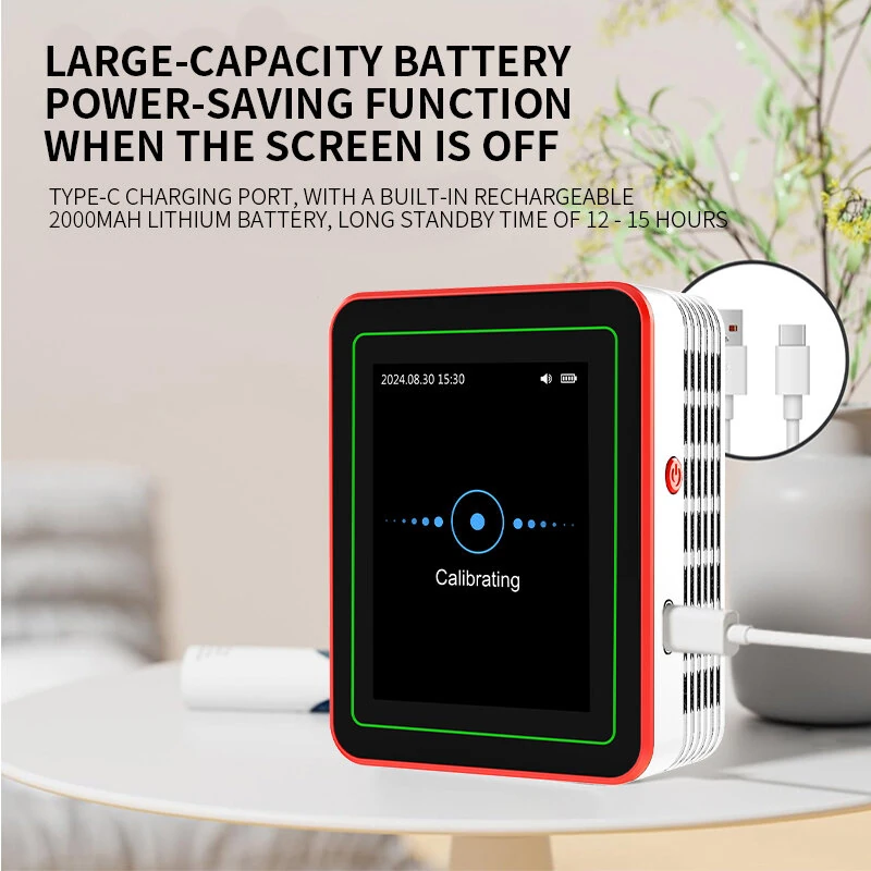 ZN-MT32 Air Quality Monitor - 18-in-1 Detector for Formaldehyde CO2 PM2.5 | TFT Screen - Image 3