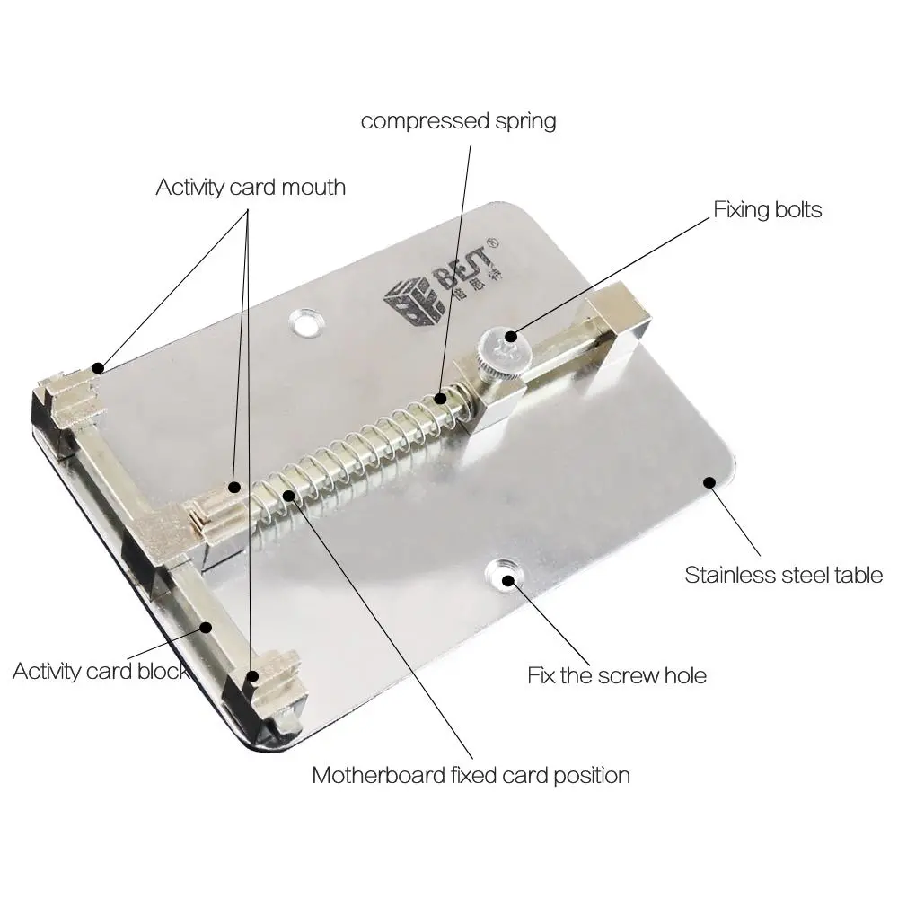 BST-001A Mobile Phone PCB Holder - BGA Soldering Fixture & Repair Work Station - Image 3