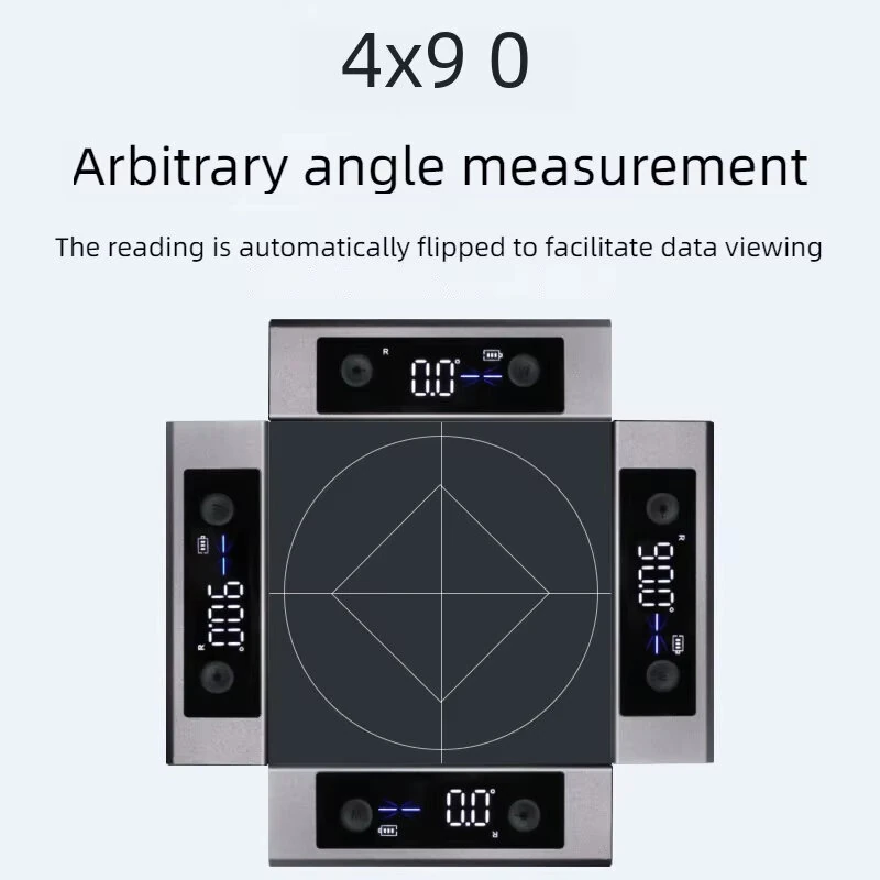 SHSIWI Dual Laser Protractor - Digital Inclinometer with Magnetic Base & Type-C - Image 3