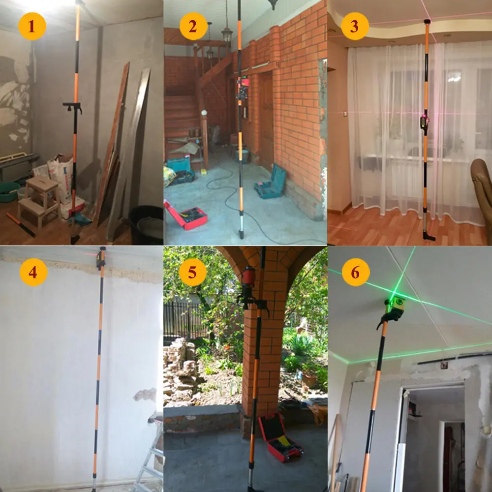 5/8 & 1/4 Extend Bracket - Max 3.36M Elongation - Laser Level Stand for Accurate Alignment - Image 5