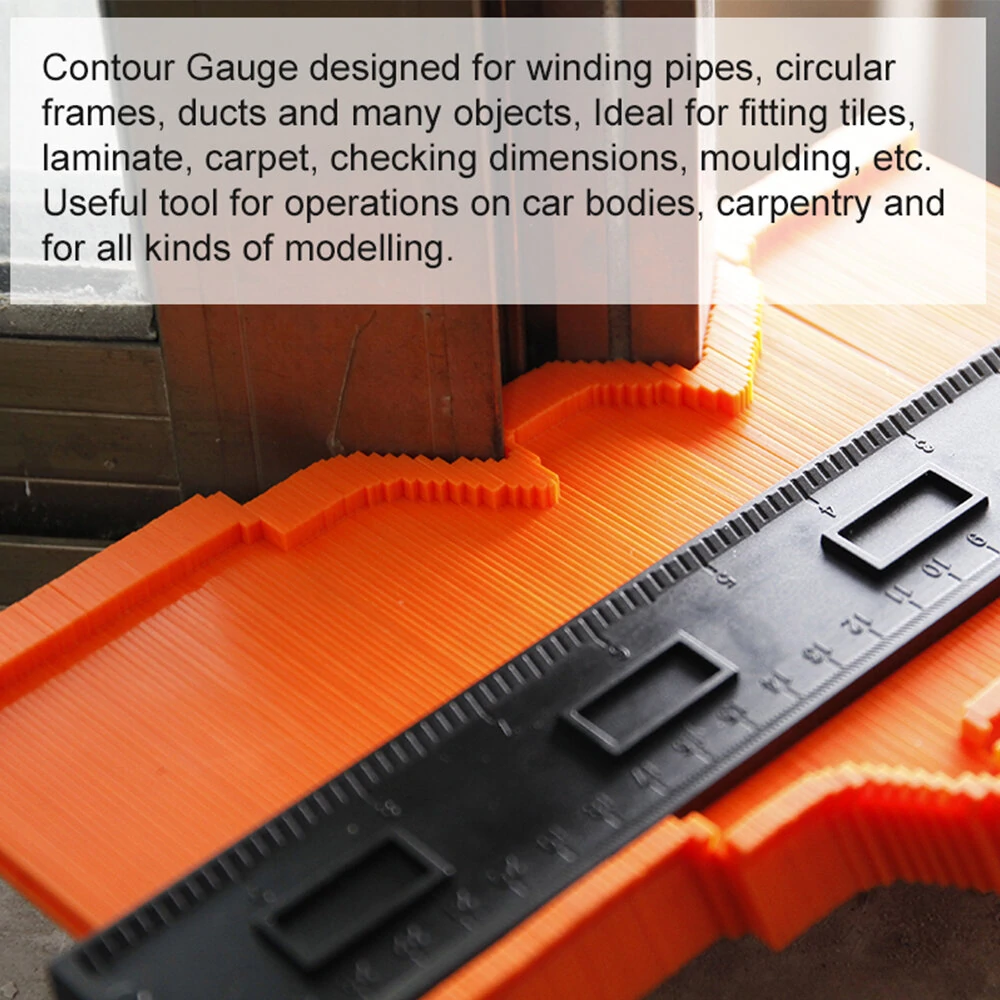 Contour Profile Gauge | 5 & 10 Inch Duplicator Ruler for Wood Laminate Edges - Image 2