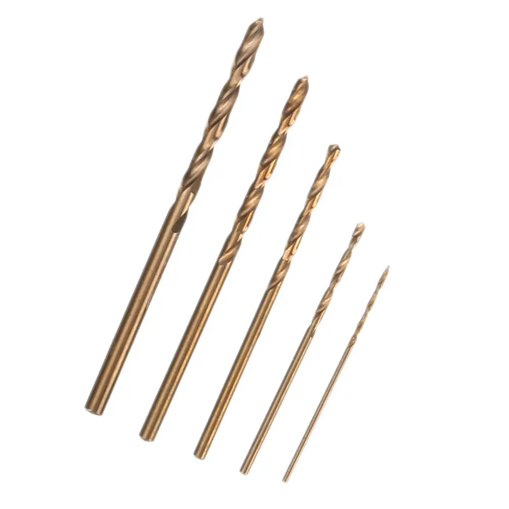 Drillpro 10pc HSS M35 Cobalt Twist Drill Bits - 1/1.5/2/2.5/3mm - High Speed Steel - Precision Drill Set - Image 3