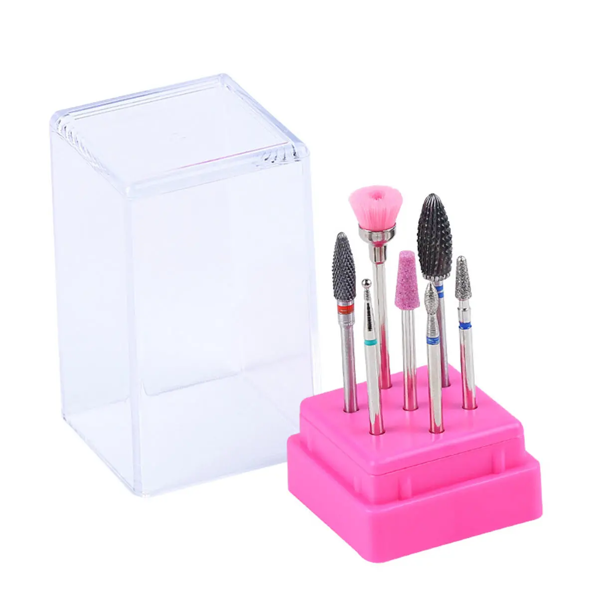 7pcs Nail Drill Bits Set - UV Gel Grinding & Removal Tools | Auroras Nail Art - Image 5