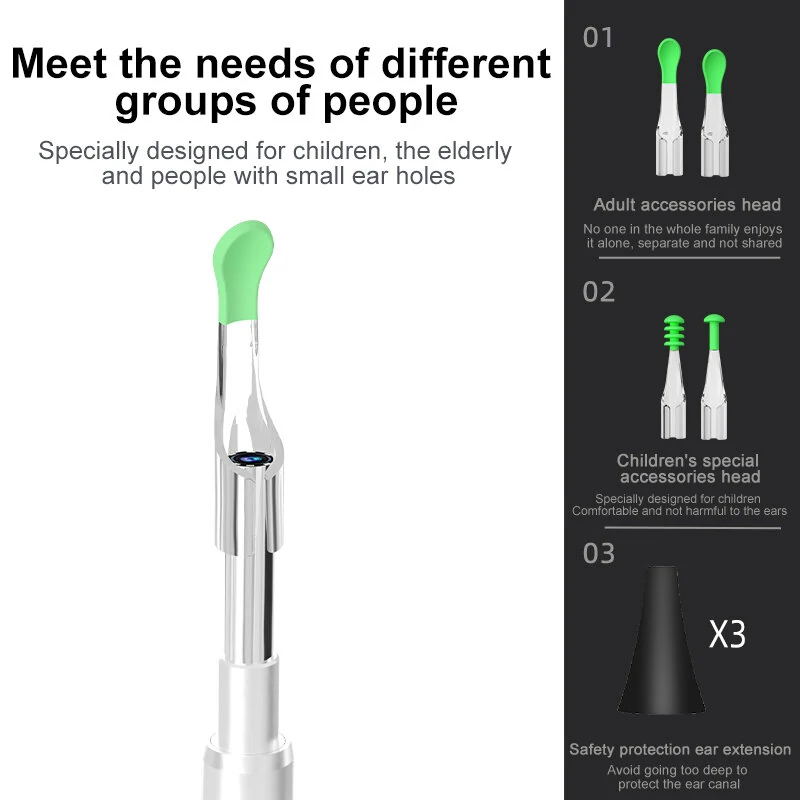 Smart Visual Ear Picker - 7.0 HD Display & 200W Camera | IP67 Waterproof, 3000mAh Battery, 3.9mm Lens - Image 5