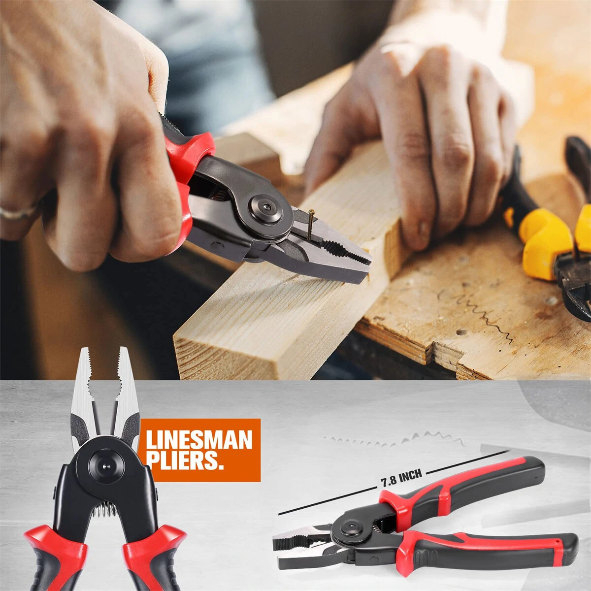 5 in 1 Plier Tool Set - High Carbon Steel Wire Cutters & Strippers | Heavy Duty - Image 3